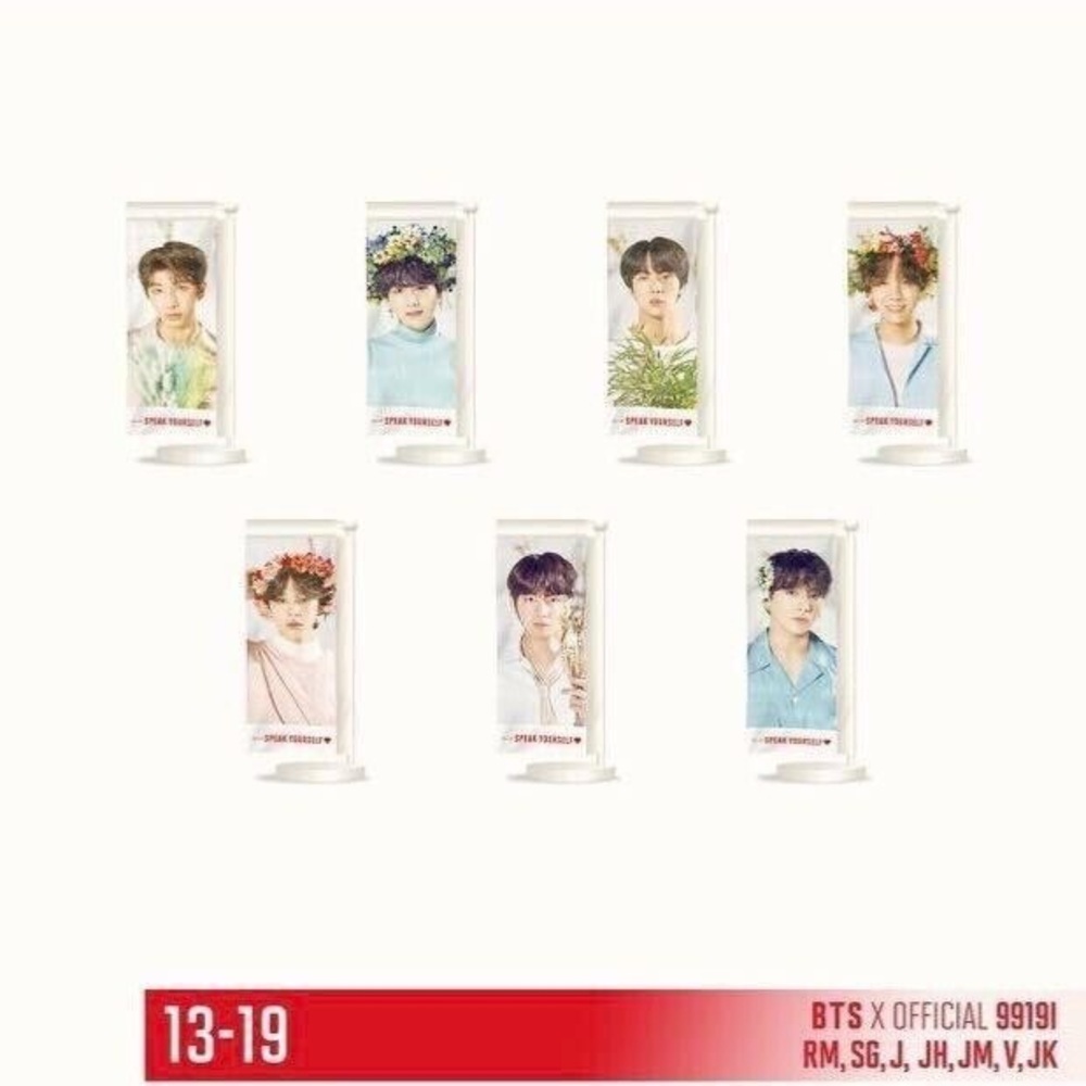 BTS Love Yourself Speak Yourself Tour Mini Flags - All 7 Members